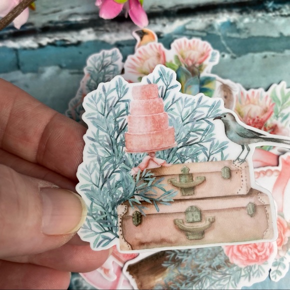 Spring Bridal, Invitations, Wedding Cake & more, 21 Stickers - Picture 3 of 16